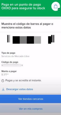 Pago en Oxxo lo que Compraste en Mercado Libre 